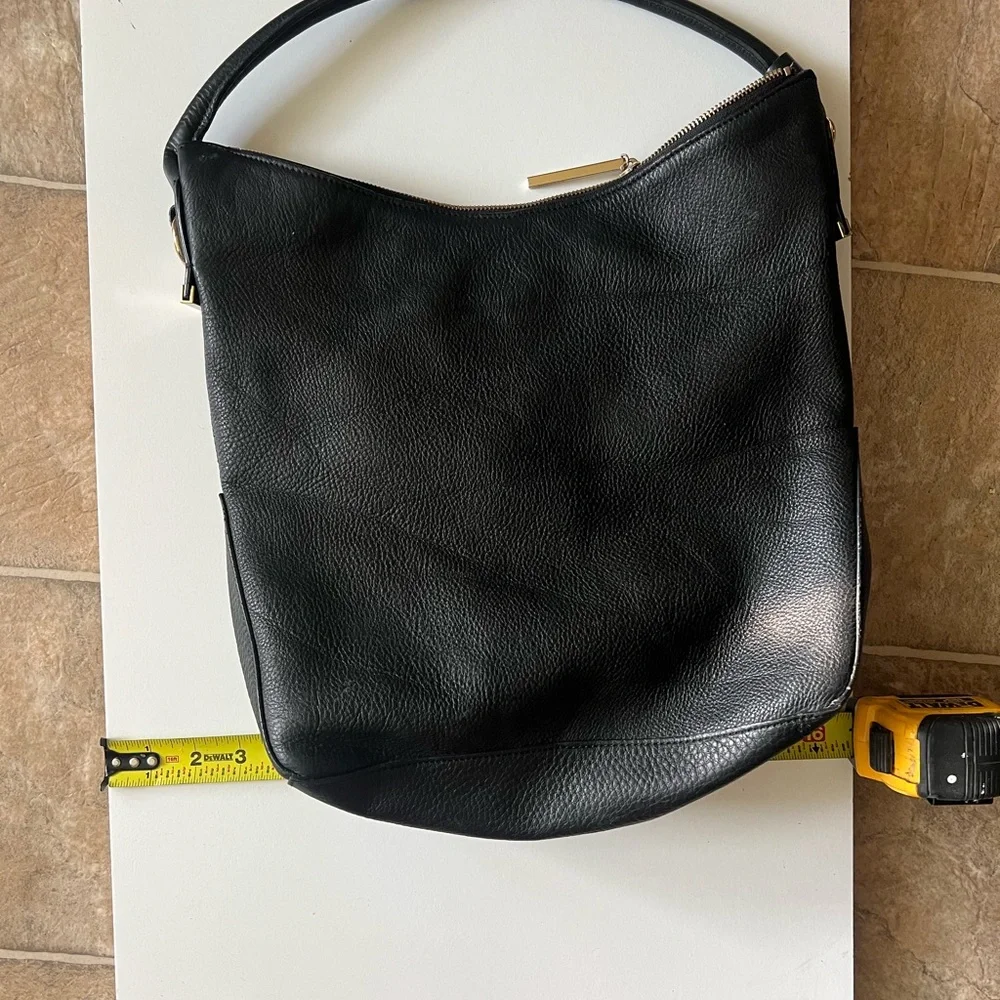 Whistles Black Leather Shoulder Bag